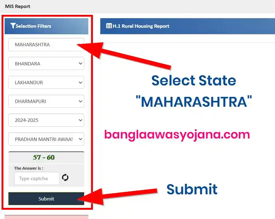 Maharashtra PM Awas Gramin list 2025